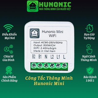 Công Tắc Thông Minh Wifi Hunonic Mini Điều Khiển Từ Xa Qua Điện Thoại