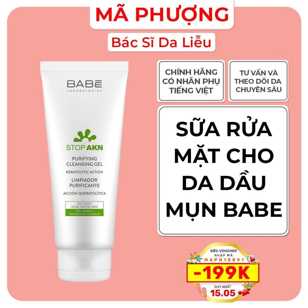 S A R A M T Babe Da D U M N Stop Akn Purifying Cleansing Gel Shopee