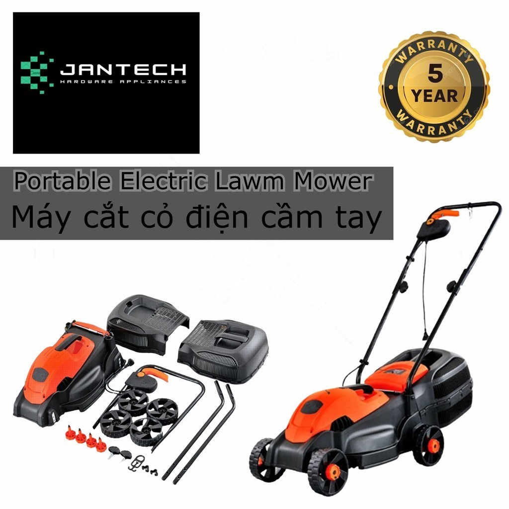 Portable Electric Lawn Mower Home Multi Functional Hand Push Grass