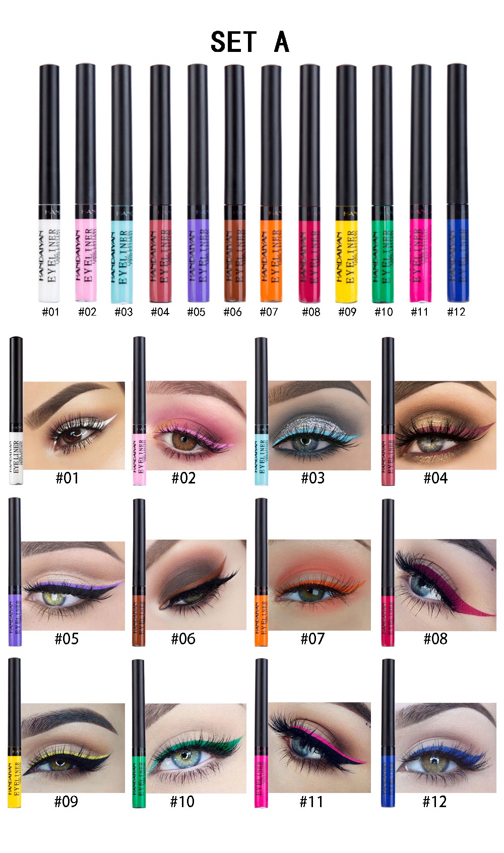 Set B T K M T N C T I Handaiyan Liquid Matte Eyeliner M U S C