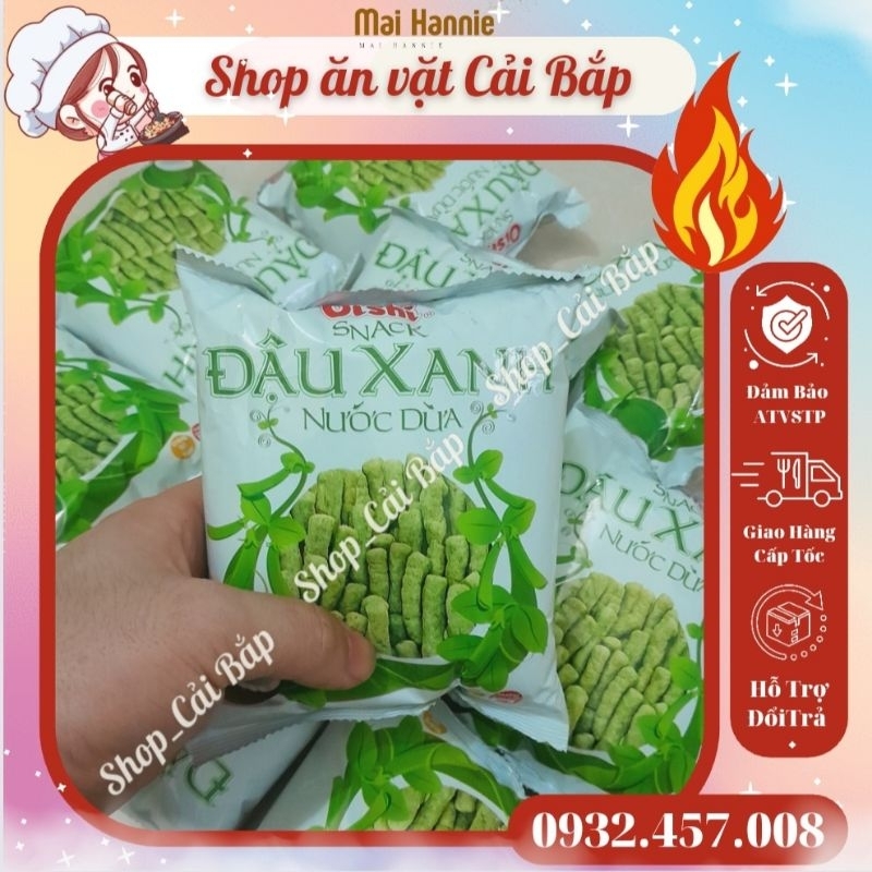 Bim bim Oishi snack đậu xanh nước dừa gói 14g Shopee Việt Nam