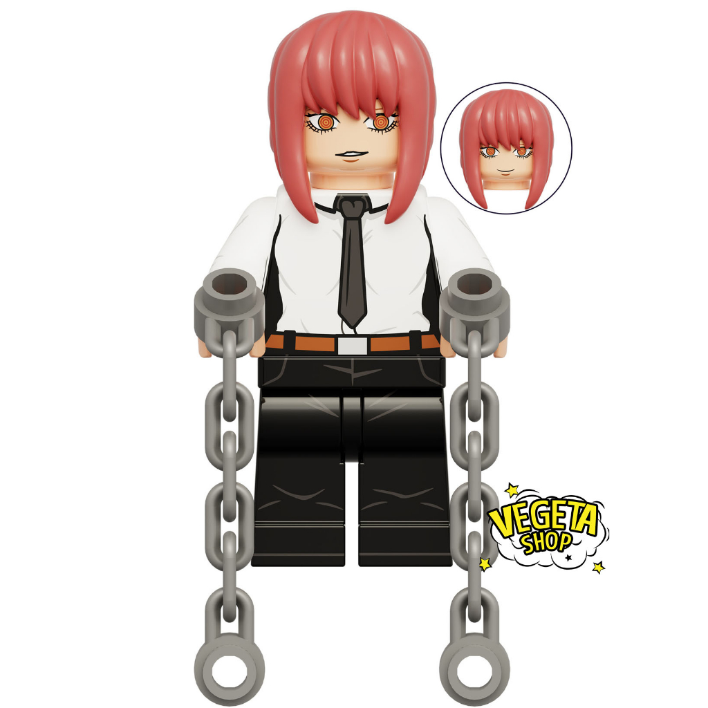 Minifigures Chainsaw Man Mô hình Denji Power Pochita Aki Makima Reze