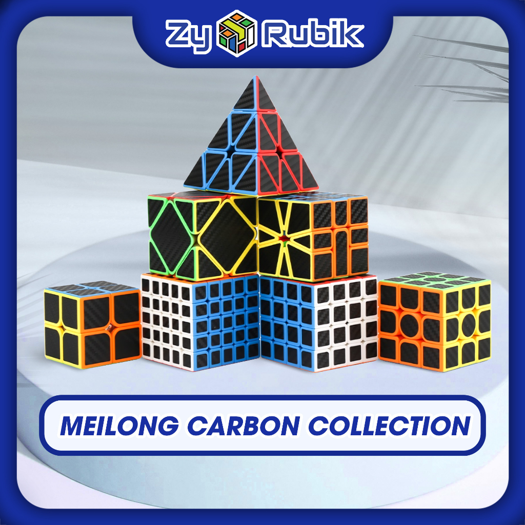 Rubik Carbon Meilong 3x3 2x2 4x4 5x5 Bộ Sưu Tập Meilong Carbon Không