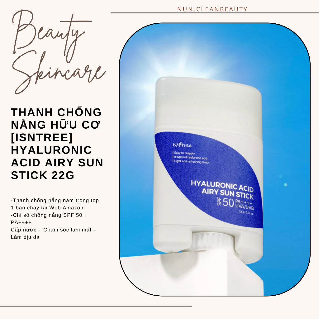 Ch Nh H Ng Thanh Ch Ng N Ng H U C Isntree Hyaluronic Acid Airy Sun