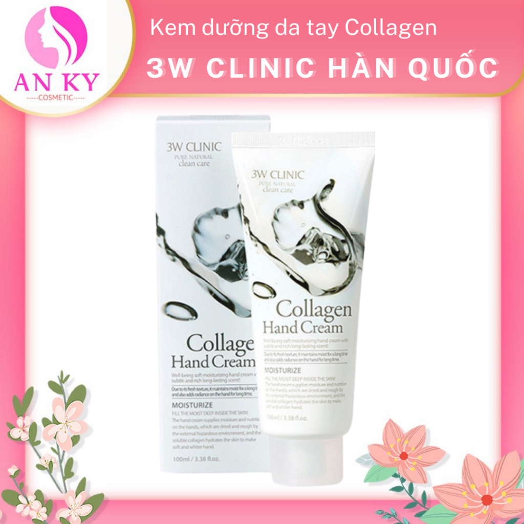 Kem Dưỡng Da Tay 3W Clinic Collagen Hand Cream 100ml Shopee Việt Nam