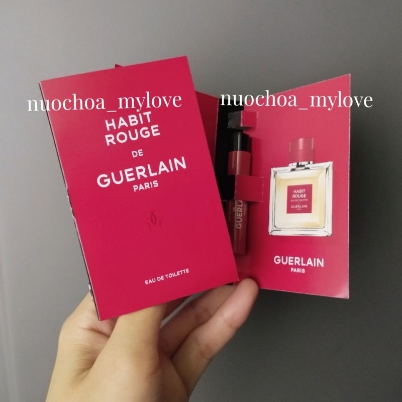 Vial N C Hoa Nam Guerlain Habit Rouge Edt Ml Shopee Vi T Nam