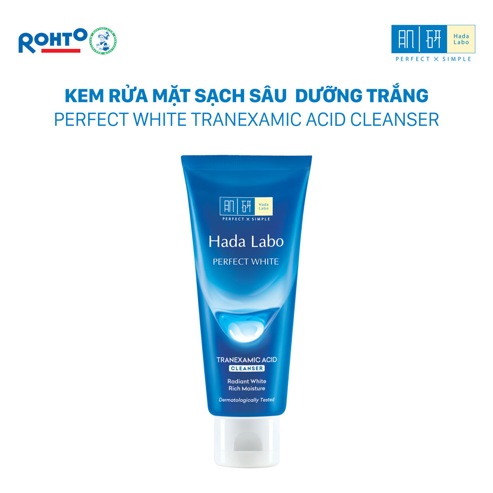 Sữa rửa mặt dưỡng trắng Hada Labo Perfect White Tranexamic Acid