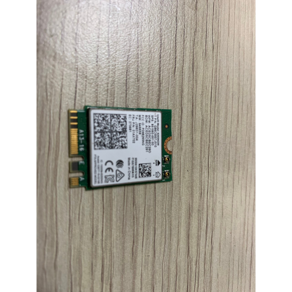 Card WiFi Bluetooth Intel AC 8265 NGW khe lot chuẩn M2 NGFF Thiết bị