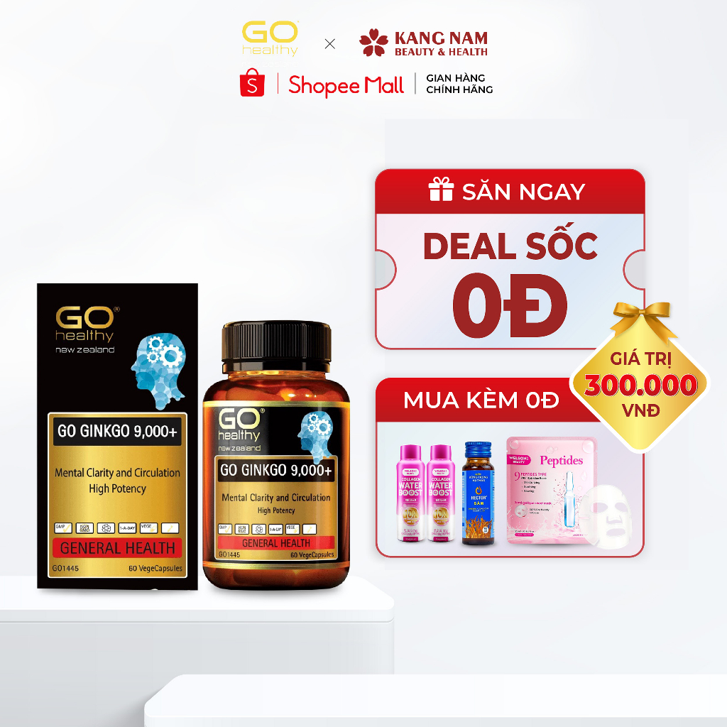 Viên Bổ Não Go Healthy Ginkgo 9000 Hộp 30 viên Shopee Việt Nam