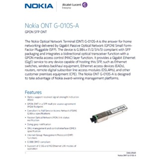 SFP Gpon Nokia G 010S A Alcatel G 010S P 2 5Gbps chuyển đổi quang dùng