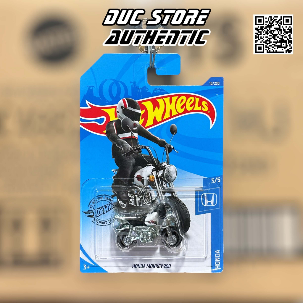 ducstore Xe mô hình GHF51 Hot Wheels Honda Monkey Z50 White Shopee