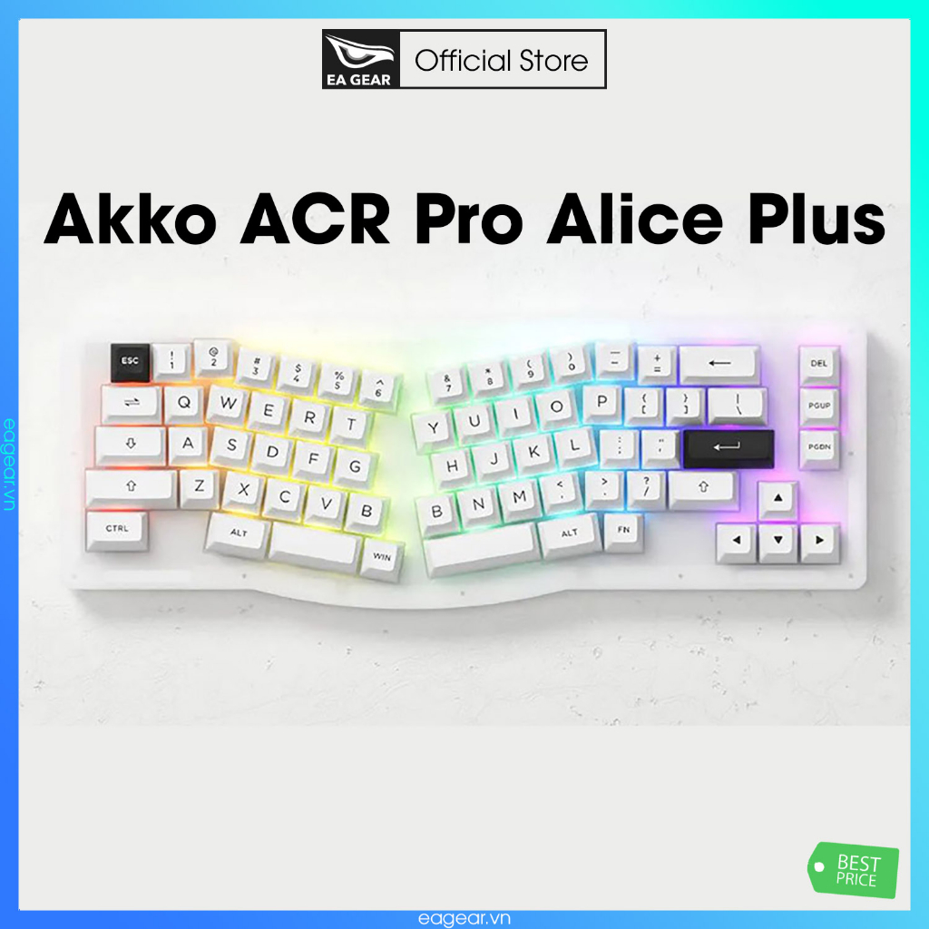 B N Ph M Akko Acr Pro Alice Plus Rgb Hotswap Gasket Mount Ea