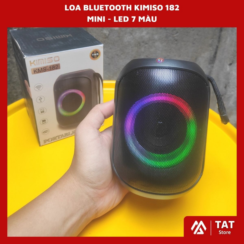 Loa Bluetooth Di Ng Kimiso Kms Nh G N M Bass Si U C Ng Led