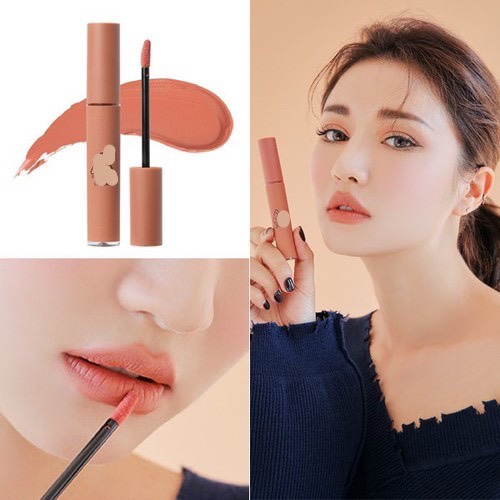 Son kem lì 3CE Velvet Lip Tint màu New Nude Cam nude siêu tây Shopee