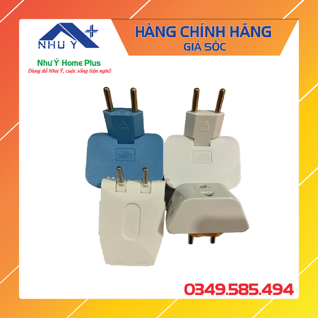 Ba chạc dẹt thông minh H3T Hinoki phích chia ổ chia 3 ổ cắm 1 chia 3