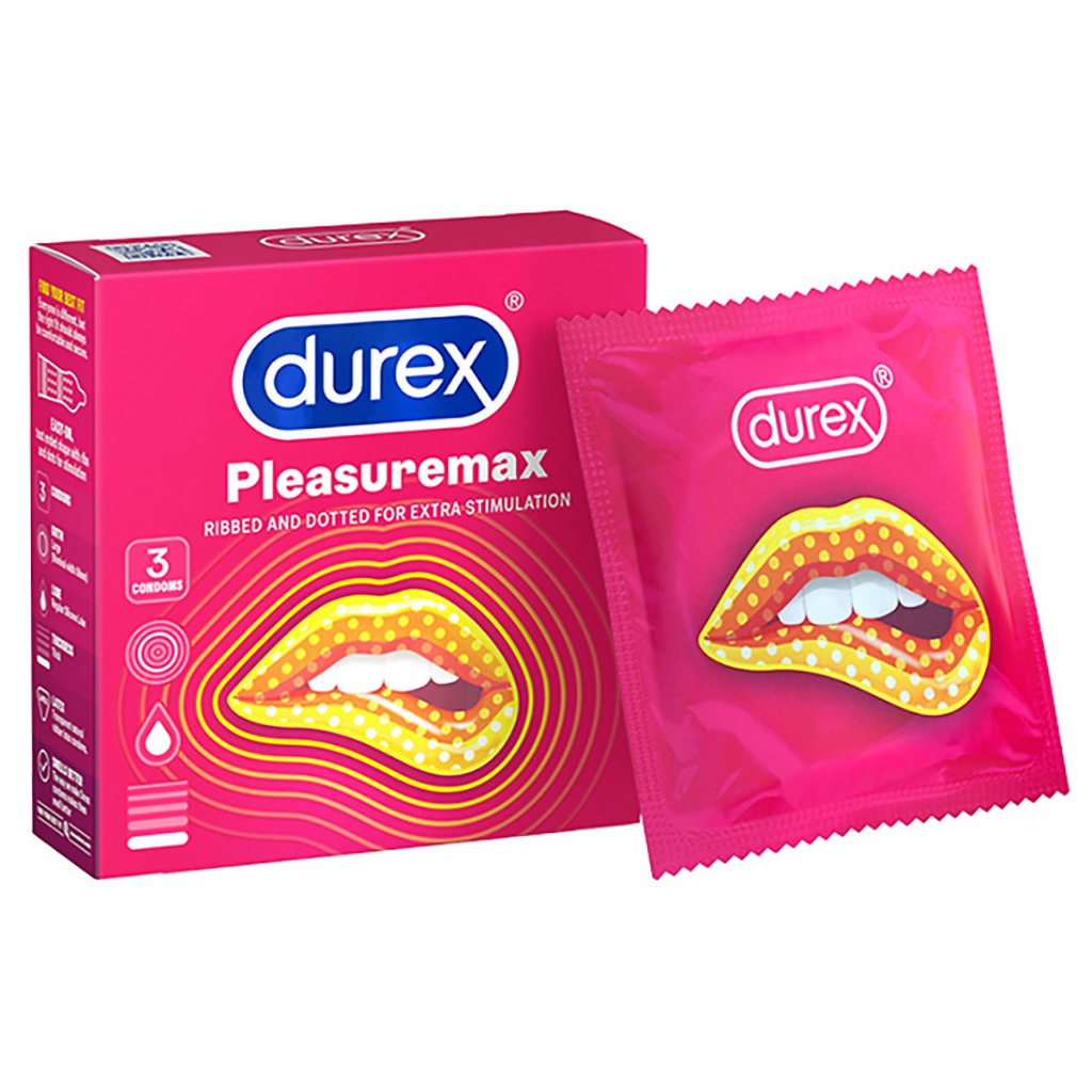 Bao cao su Durex Plesuremax Gân gai nổi ôm bó sát nhiều gel bôi trơn