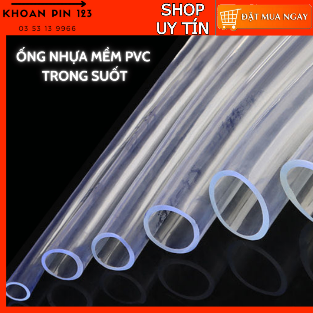 Ống nhựa dẻo PVC trong suốt size nhỏ Shopee Việt Nam