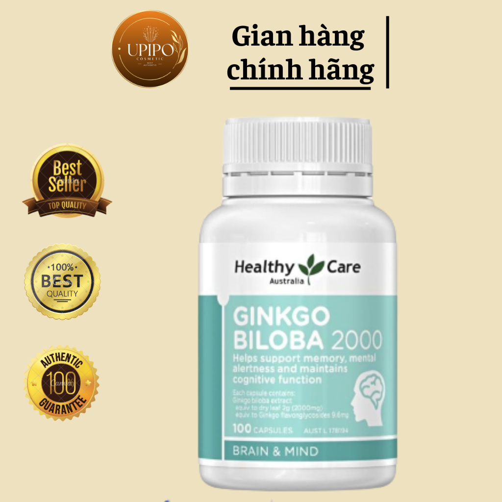 Viên uống bổ não Healthy Care Ginkgo Biloba 100 viên Shopee Việt Nam