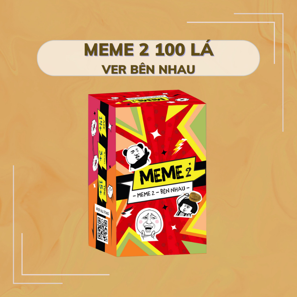 Bộ bài Meme VER 2 50 200 lá chơi vui quên lối về boardgame meme hài