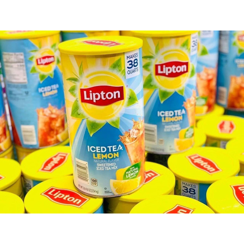 Bột trà chanh lipton lced tea lemon 2 54kg hàng mỹ Shopee Việt Nam