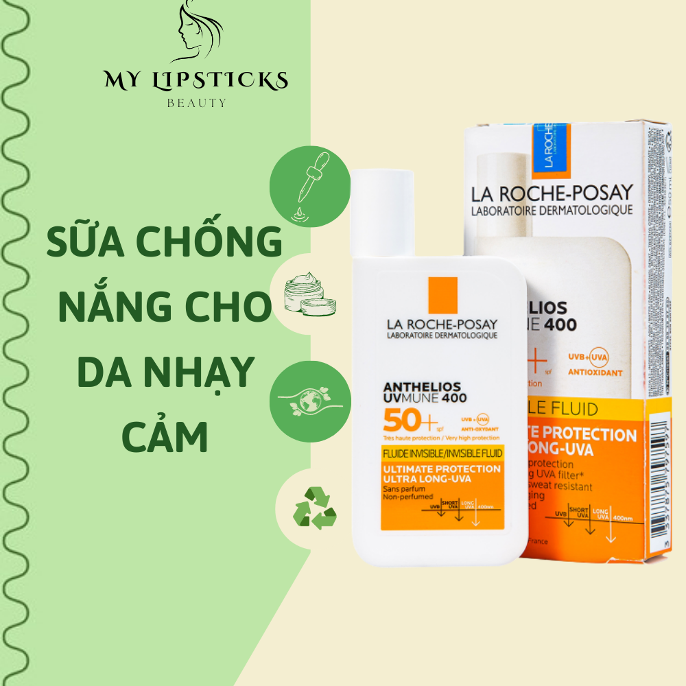 MẪU MỚI Kem Chống Nắng La Roche Posay Anthelios Shaka Fluid SPF 50