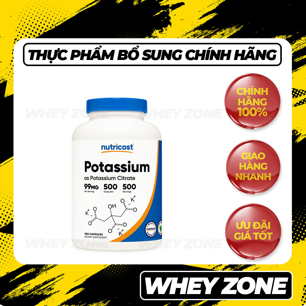 Nutricost Potassium Citrate Mg Vi N U Ng H Tr Tim M Ch T Ng