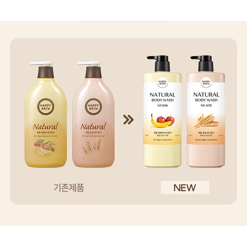 Sữa Tắm Happy Bath Natural Body Wash 900g Shopee Việt Nam