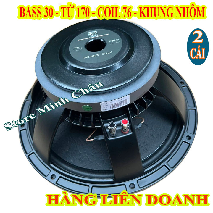 LOA BASS 30 XƯƠNG NHÔM MARTIN TỪ 170 COIL 76 NHẬP KHẨU GIÁ 2 LOA