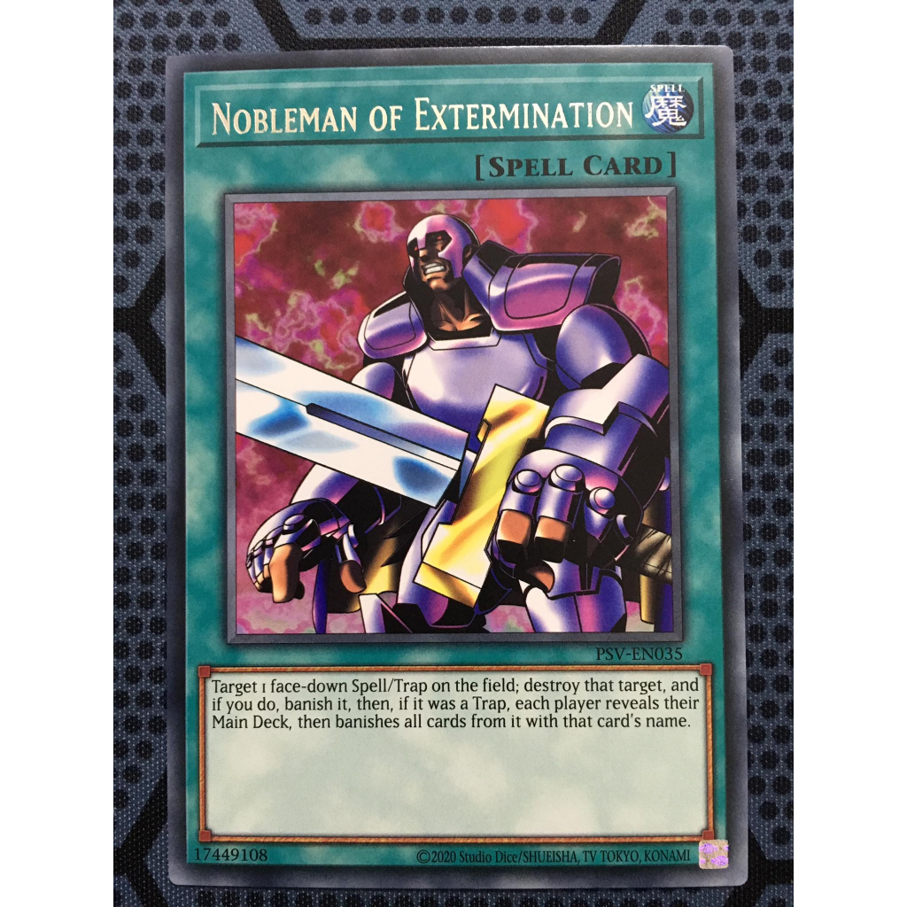 Bài yugioh thời đầu duel monster Nobleman of Extermination PSV