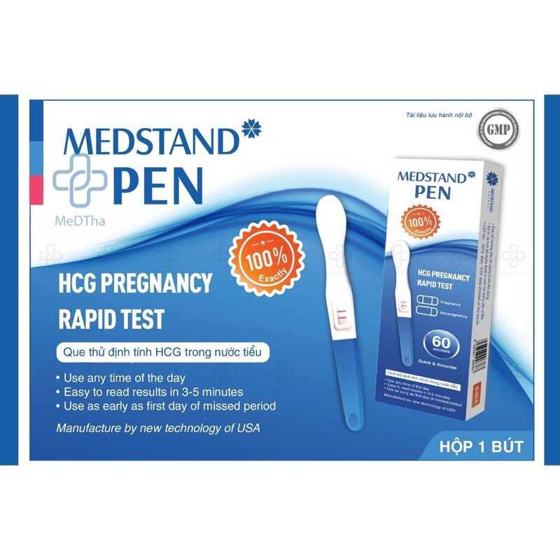 MEDSTAND PEN Bút thử thai Phát Hiện Thai Sớm Que Test Nhanh Chính