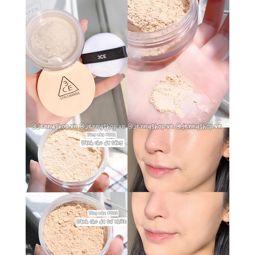 Phấn Phủ Bột 3CE Natural Finish Loose Powder Shopee Việt Nam