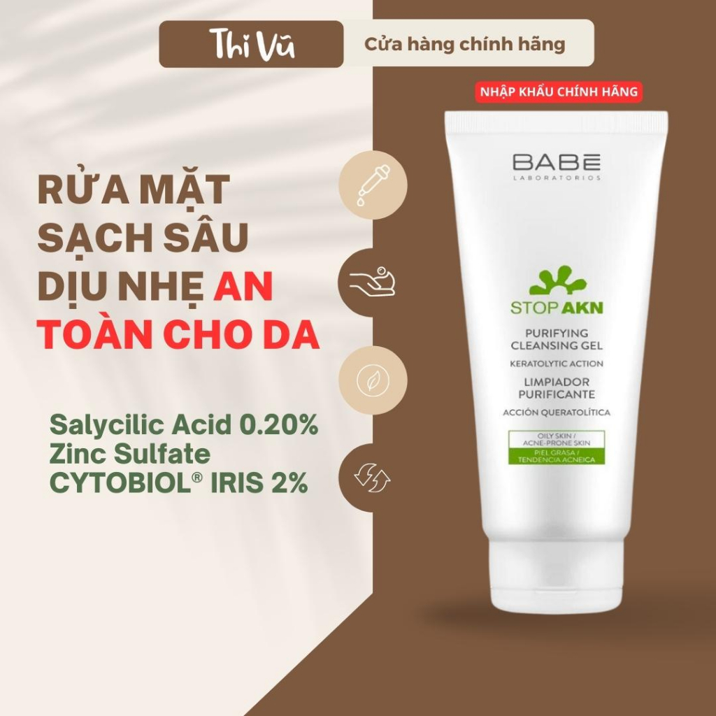 S A R A M T Babe Stop Akn Purifying Cleansing Gel Cho Da D U M N Thi