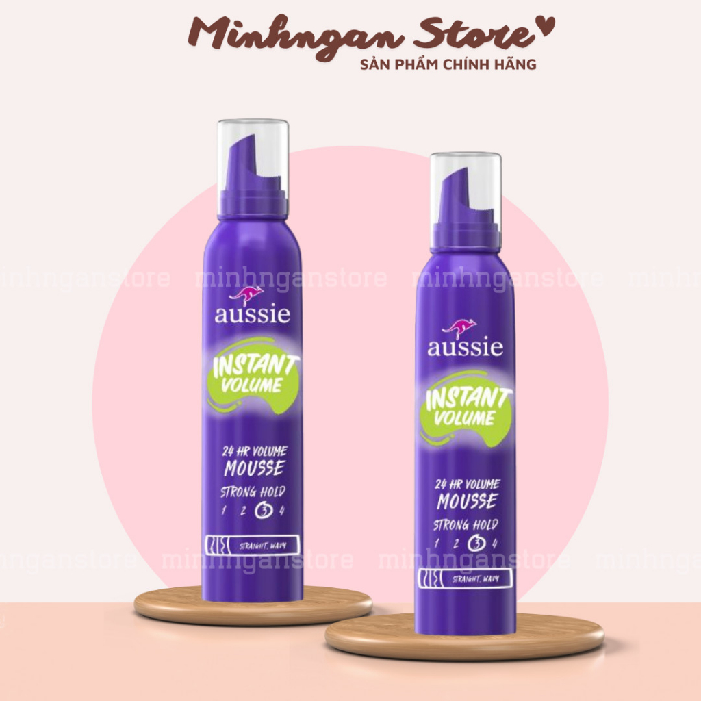 Mẫu Mới Aussie Mousse Volume Kem mousse tạo phồng tóc và giữ nếp