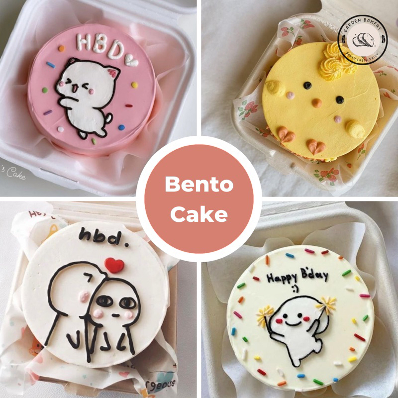 BENTO CAKE Bánh kem mini bento cake phong cách Hàn quốc xinh xắn