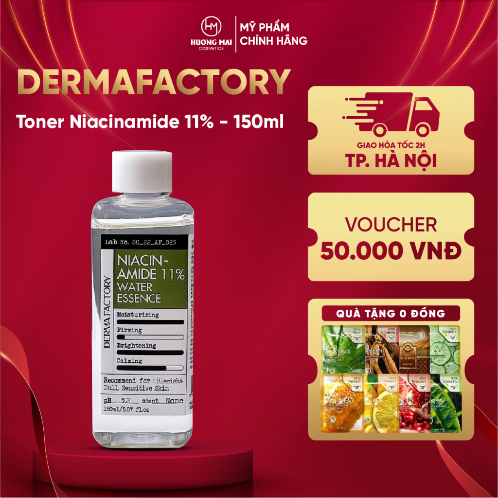 Derma Factory Toner Niacinamide Ml Shopee Vi T Nam