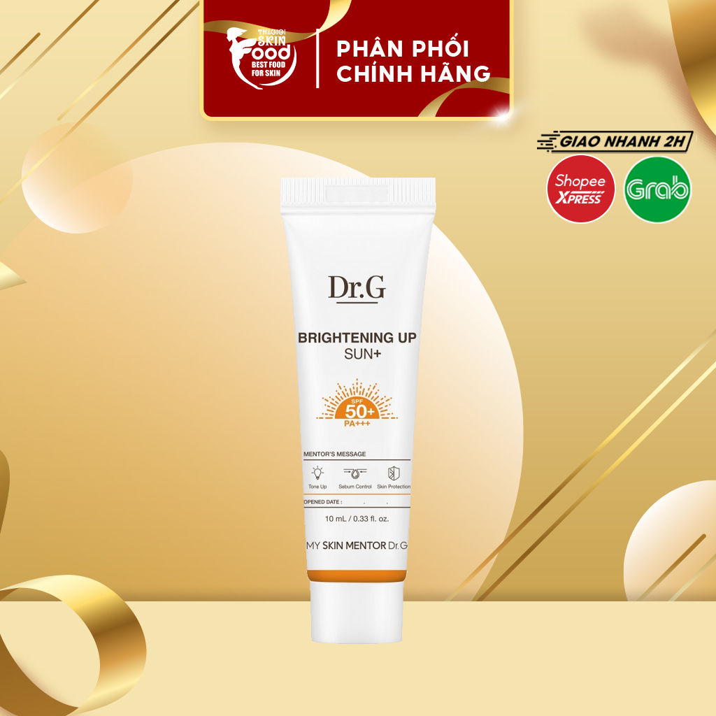 HB Gift Kem Chống Nắng Dưỡng Sáng Da Kiểm Soát Dầu Dr G Brightening