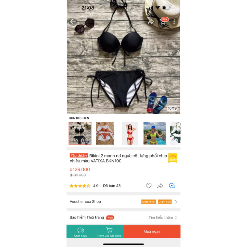 bikini new k mặc tới ạ lấy ib cho e đi đơn ngoài nha Shopee Việt Nam
