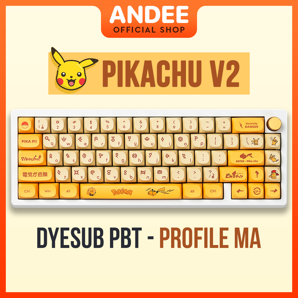 Keycap N T B N Ph M Pikachu V Profile Ma N T D Nh Cho B N Ph M C