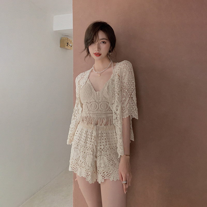Sẵn SET MÓN Bikini len móc đi biển Quảng Châu TB Shopee Việt Nam