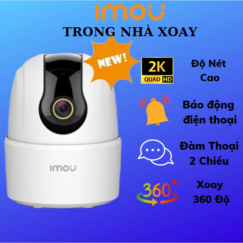 Camera WIFI Trong Nhà IMOU Ranger 2C TA42P B TA22CP Xoay 360 Độ nét