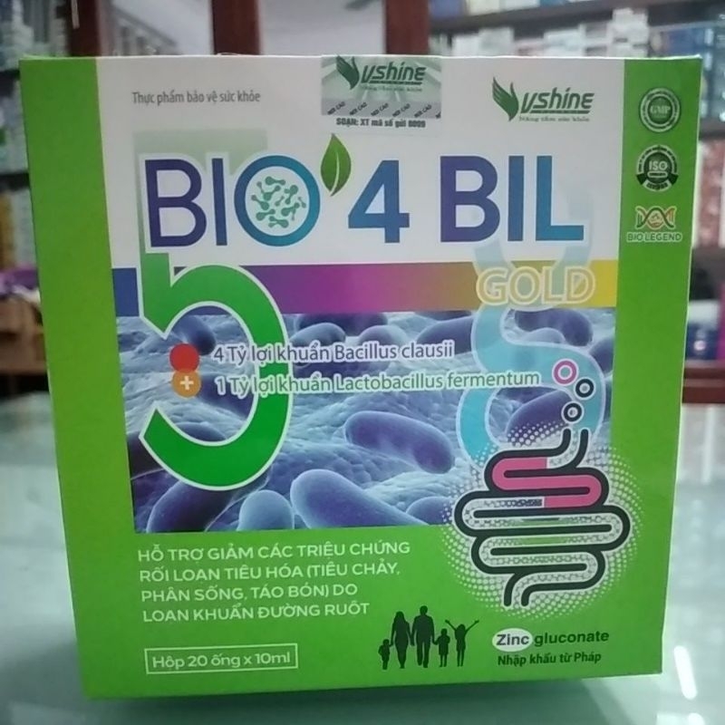 Hộp 30 ống men vi sinh BIO 4 BIL 4Bil GOLD 4bill chứa 5 tỉ lợi khuẩn hỗ