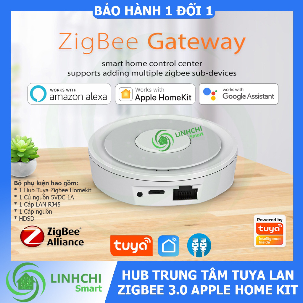 Bộ Hub trung tâm Tuya zigbee V3 0 Apple Home Kit trung tâm điều khiển