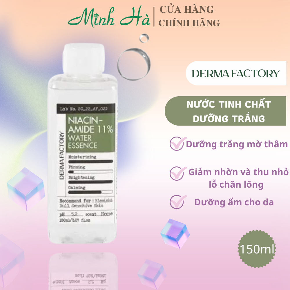 N C Tinh Ch T Derma Factory Niacinamide Water Essence Toner Ml