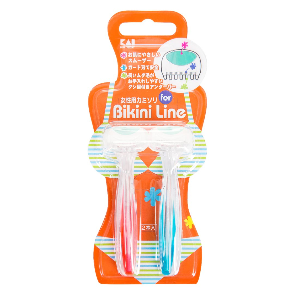 Dao cạo lông vùng kín bikini KAI Bikini Line Dụng cụ cạo lông set 2 cây