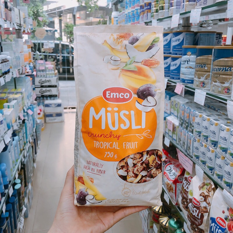 Ngũ cốc Emco MusLi 750G Ngũ cốc không thêm đường Super Granola 500g