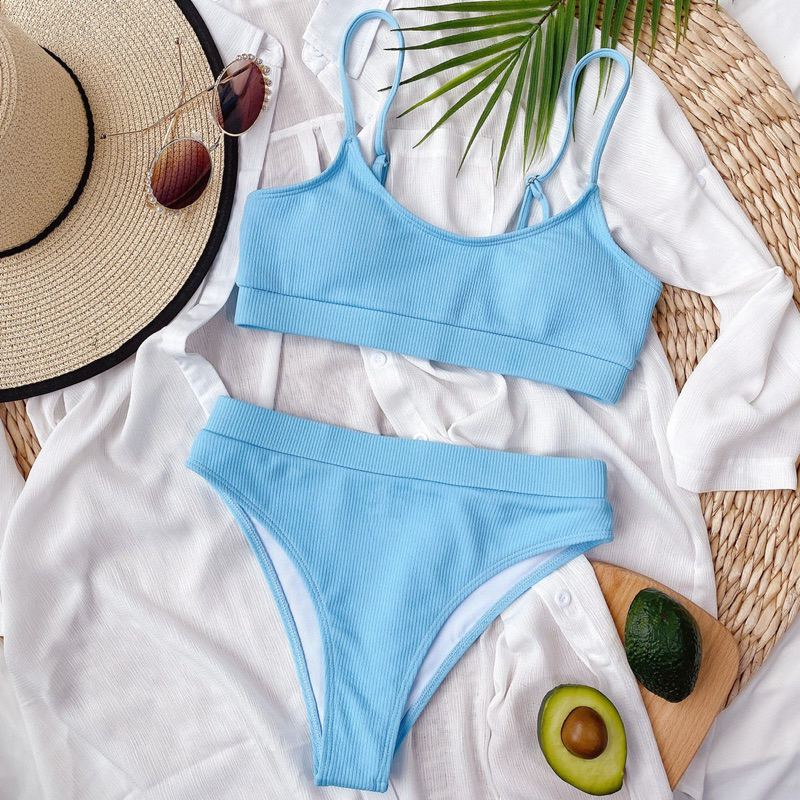 Bộ bơi bikini 2 mảnh thun tăm Shopee Việt Nam