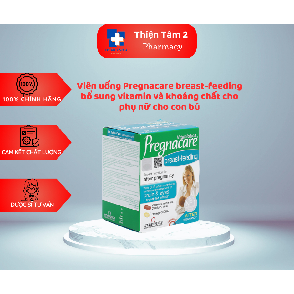 Viên Uống Cho Phụ Nữ Cho Con Bú Vitabiotics PREGNACARE Breast feeding