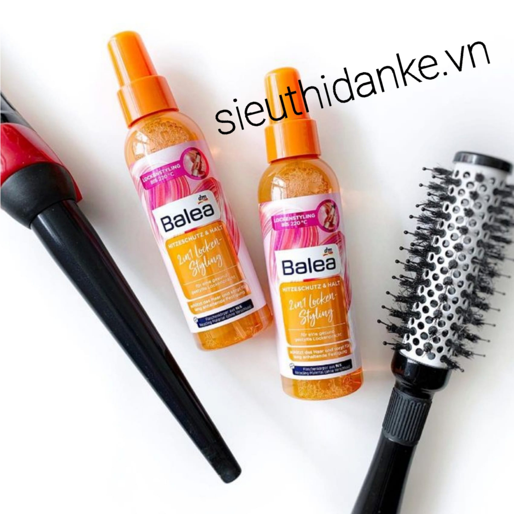 XỊT BẢO VỆ NHIỆT DƯỠNG TẠO KIỂU TÓC XOĂN BALEA 2in1 locken styling