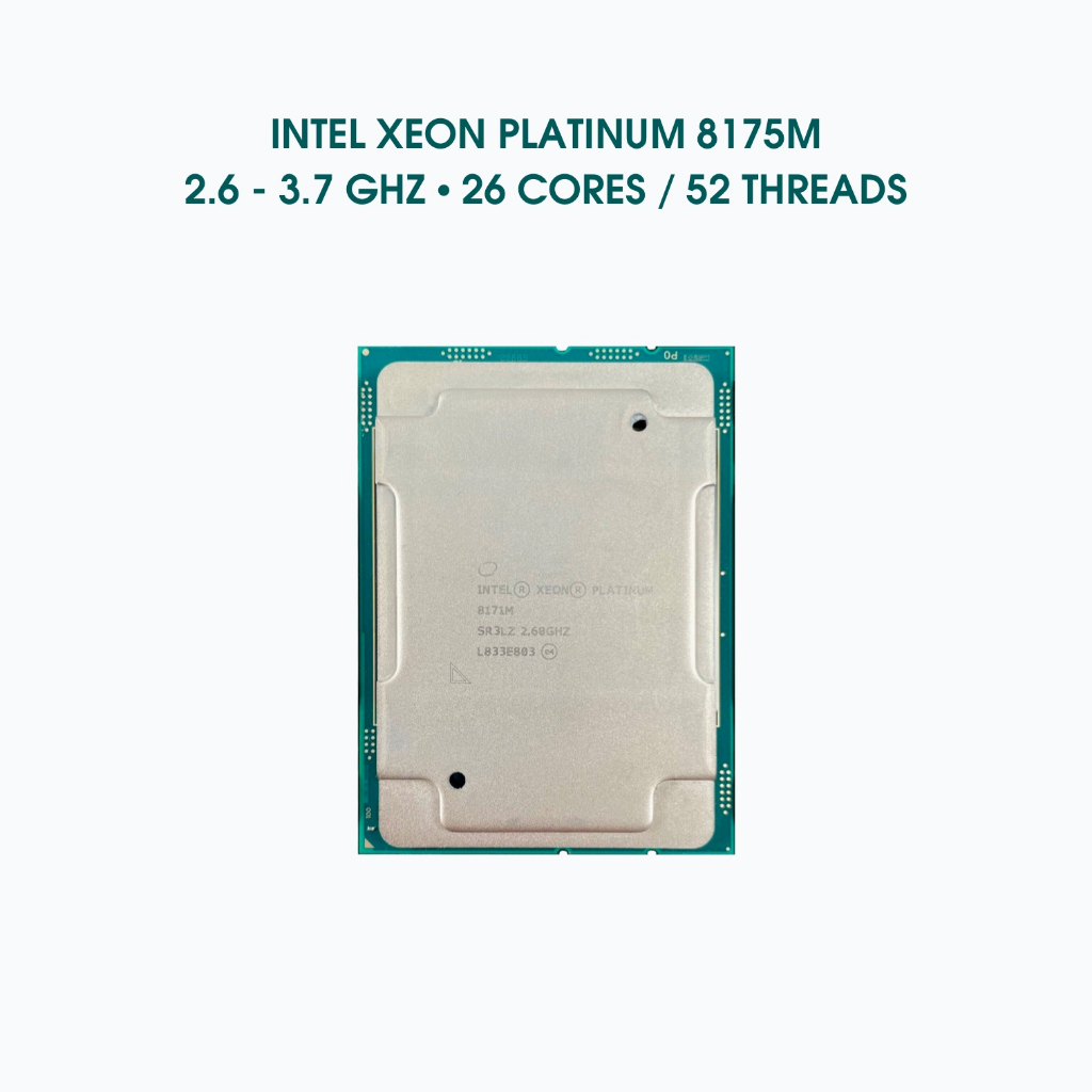 CPU Xeon Platinum 8171M 26 Cores 52 Threads 2 6 3 7 GHz