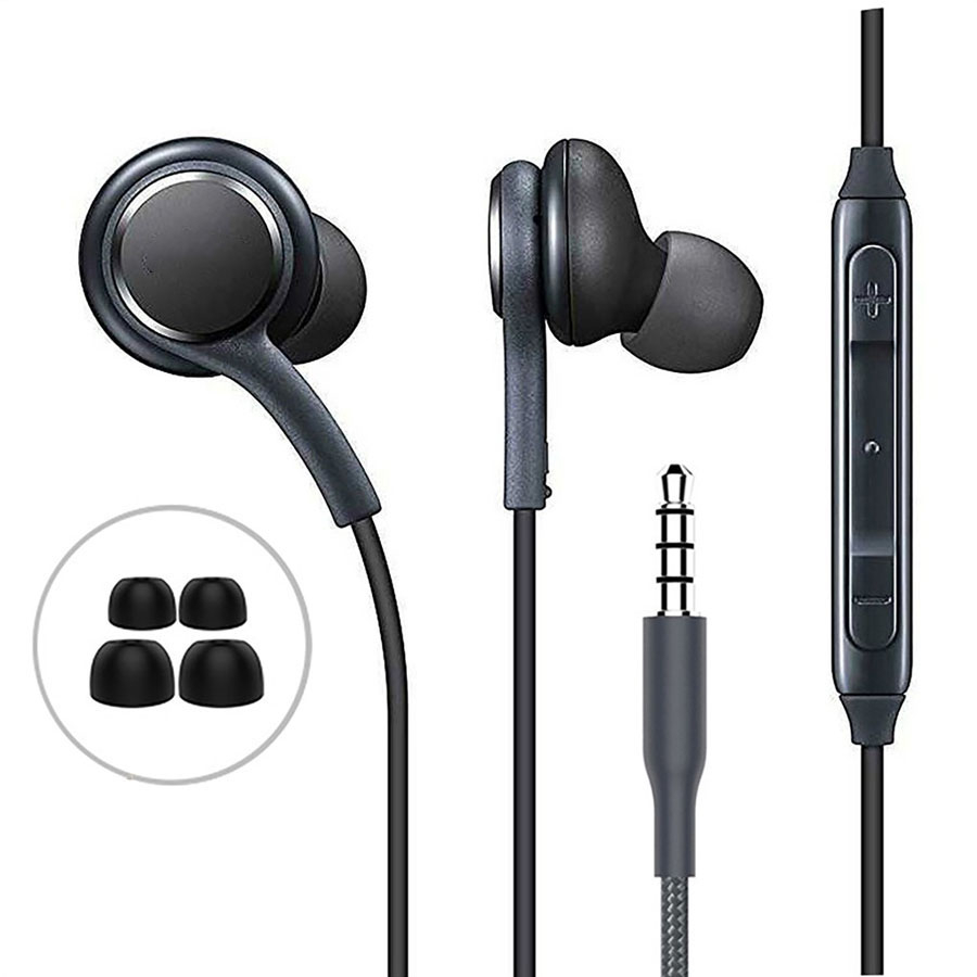 Tai nghe AKG Samsung Chính Hãng màu đen có micro nhét tai có dây DYDX